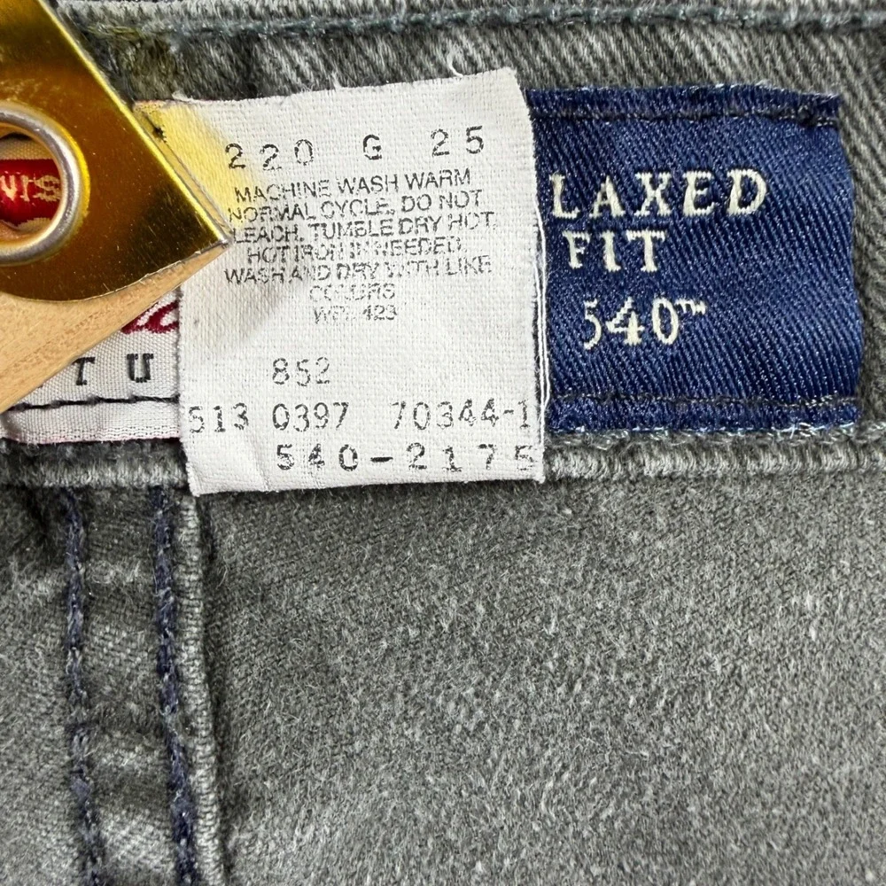 Vintage‎ Levi's 540 Relaxed Fit Jeans Men's 42x30 Olive USA Made 90s Orange Tab